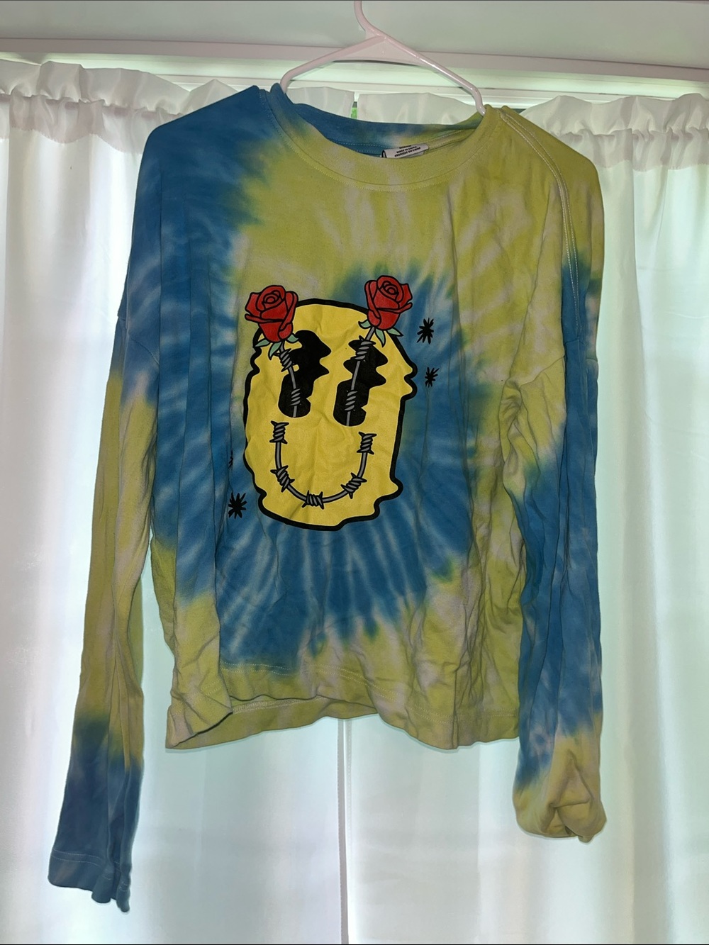 Empyre Blue and Yellow Tie-Dye Long Sleeve Tee